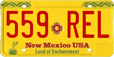 NM license plate 559REL