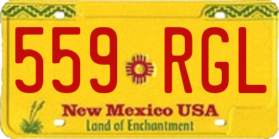 NM license plate 559RGL