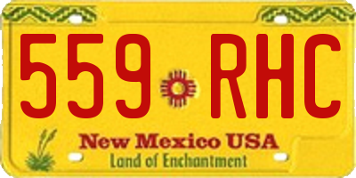 NM license plate 559RHC