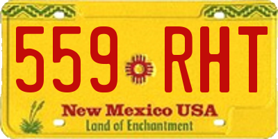 NM license plate 559RHT