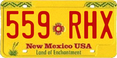 NM license plate 559RHX