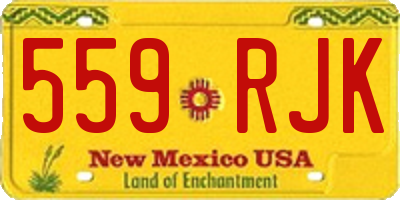 NM license plate 559RJK