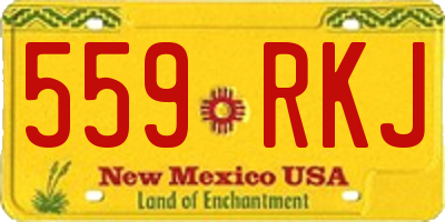 NM license plate 559RKJ