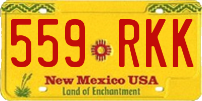 NM license plate 559RKK