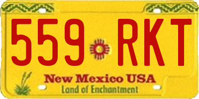 NM license plate 559RKT