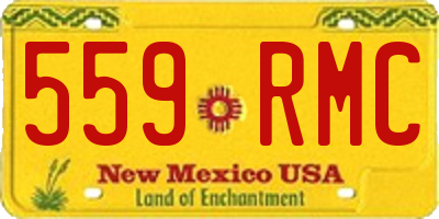 NM license plate 559RMC