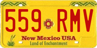 NM license plate 559RMV