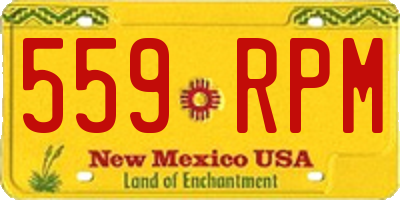 NM license plate 559RPM