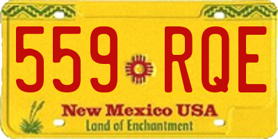 NM license plate 559RQE