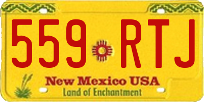 NM license plate 559RTJ