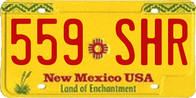 NM license plate 559SHR