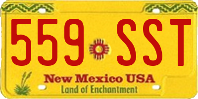 NM license plate 559SST