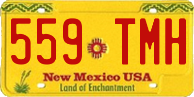 NM license plate 559TMH