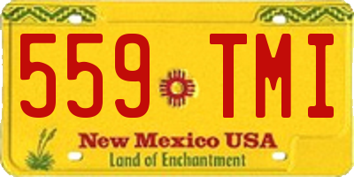 NM license plate 559TMI