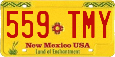 NM license plate 559TMY