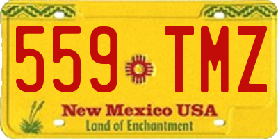 NM license plate 559TMZ