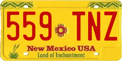 NM license plate 559TNZ