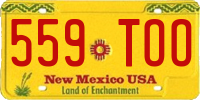 NM license plate 559TOO