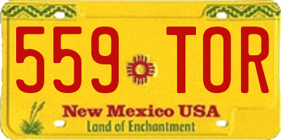 NM license plate 559TOR