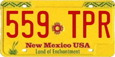 NM license plate 559TPR