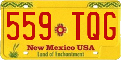 NM license plate 559TQG