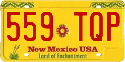 NM license plate 559TQP
