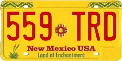 NM license plate 559TRD