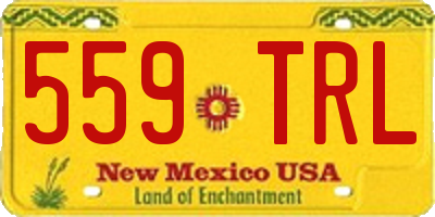 NM license plate 559TRL