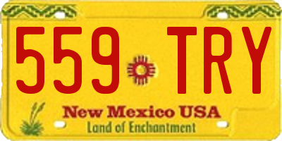 NM license plate 559TRY