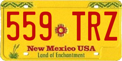 NM license plate 559TRZ