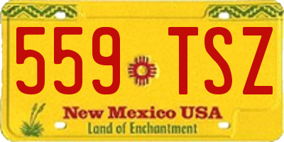 NM license plate 559TSZ