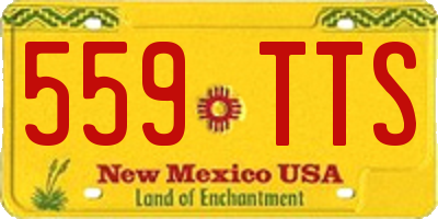 NM license plate 559TTS
