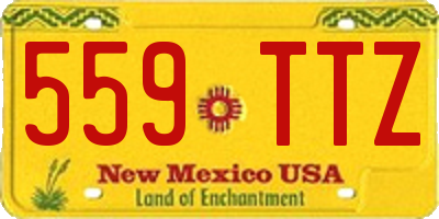 NM license plate 559TTZ