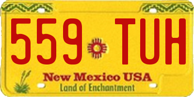 NM license plate 559TUH