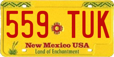 NM license plate 559TUK