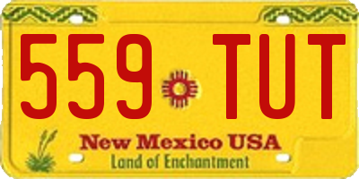 NM license plate 559TUT
