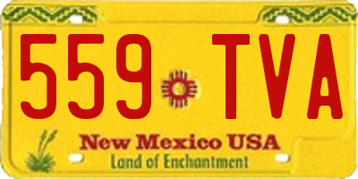 NM license plate 559TVA