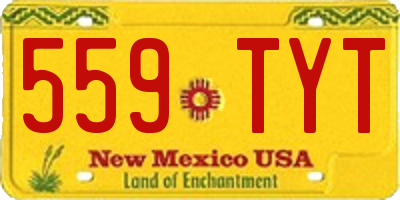 NM license plate 559TYT