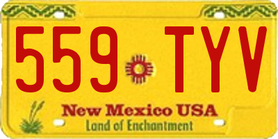 NM license plate 559TYV