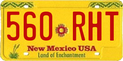 NM license plate 560RHT