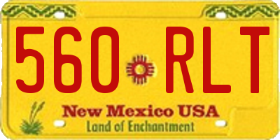 NM license plate 560RLT