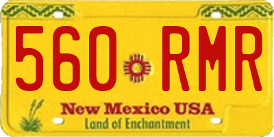 NM license plate 560RMR