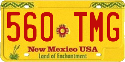 NM license plate 560TMG