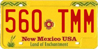 NM license plate 560TMM