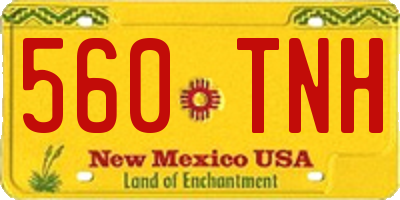 NM license plate 560TNH