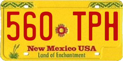 NM license plate 560TPH