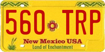 NM license plate 560TRP
