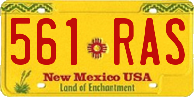 NM license plate 561RAS