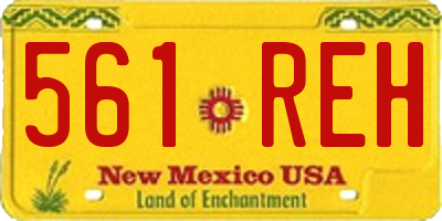 NM license plate 561REH
