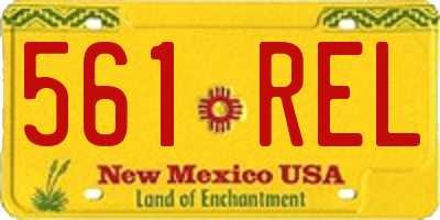 NM license plate 561REL